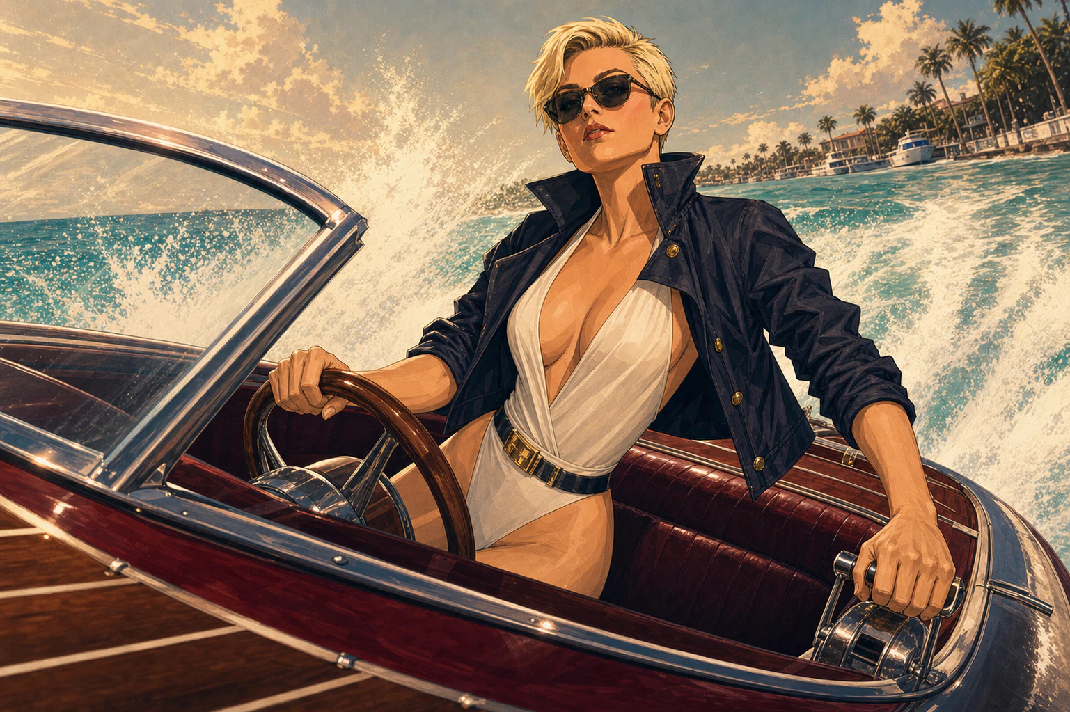 The heiress, adventurer, society star, and working reason every useful machine should come in oxblood.