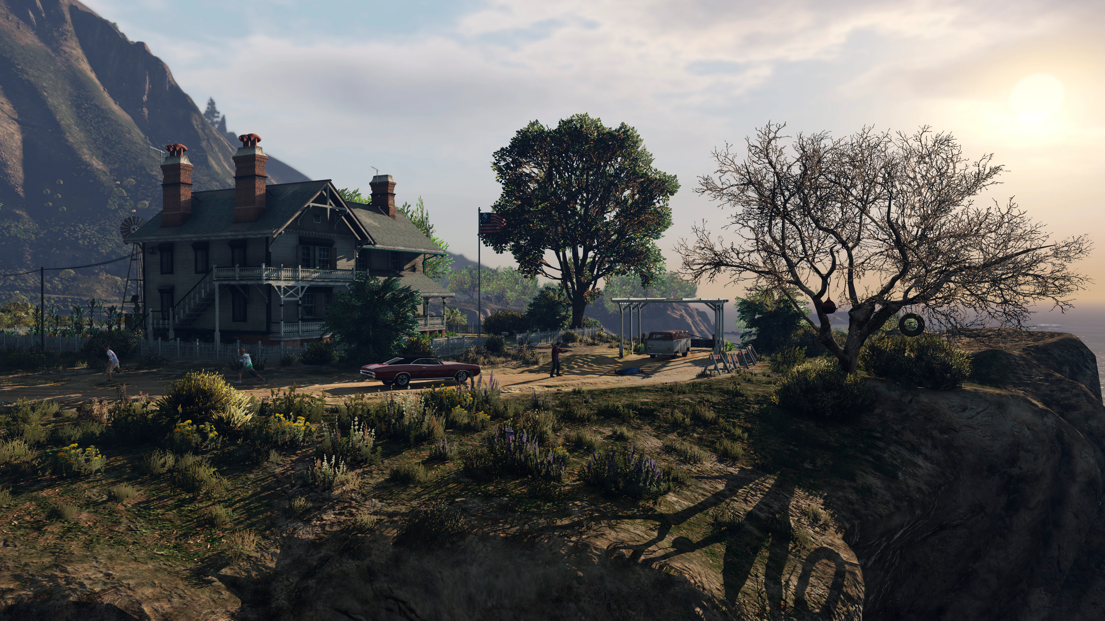 A remote Los Santos estate dressed for a prestige Palisade production